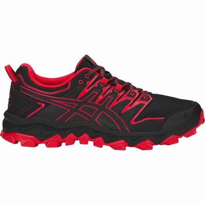 Asics Gel-Fujitrabuco 7 - Miesten Polkujuoksukengät - Mustat/Punainen